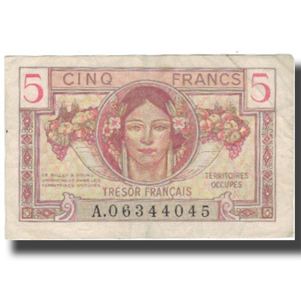 Francia, 5 Francs, 1947 French Treasury, Undated (1947), BC, Fayette:VF29.1