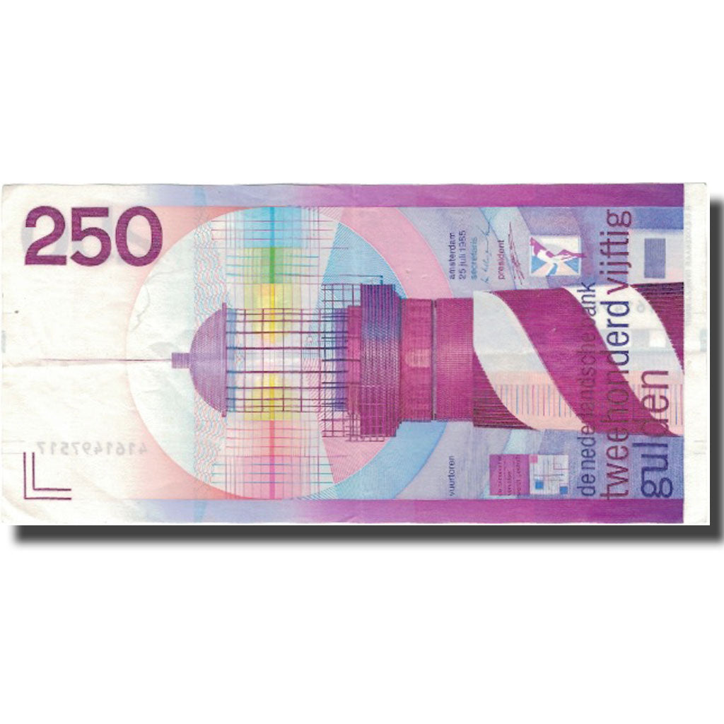 Banknote Netherlands 250 Gulden 1985 1985-07-25 KM:98a EF(40-45 ...