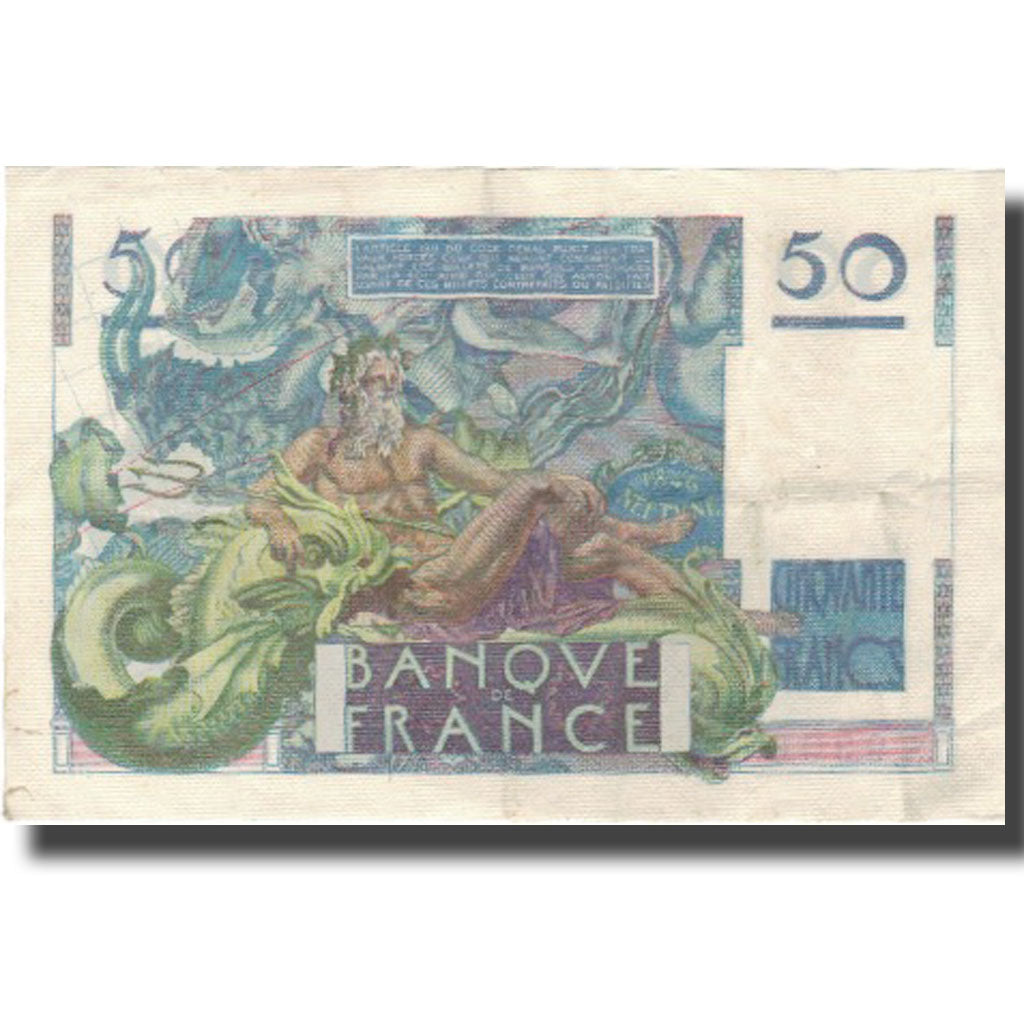 França, 50 Francs, Le Verrier, 1946-03-14, E.2, EF(40-45)