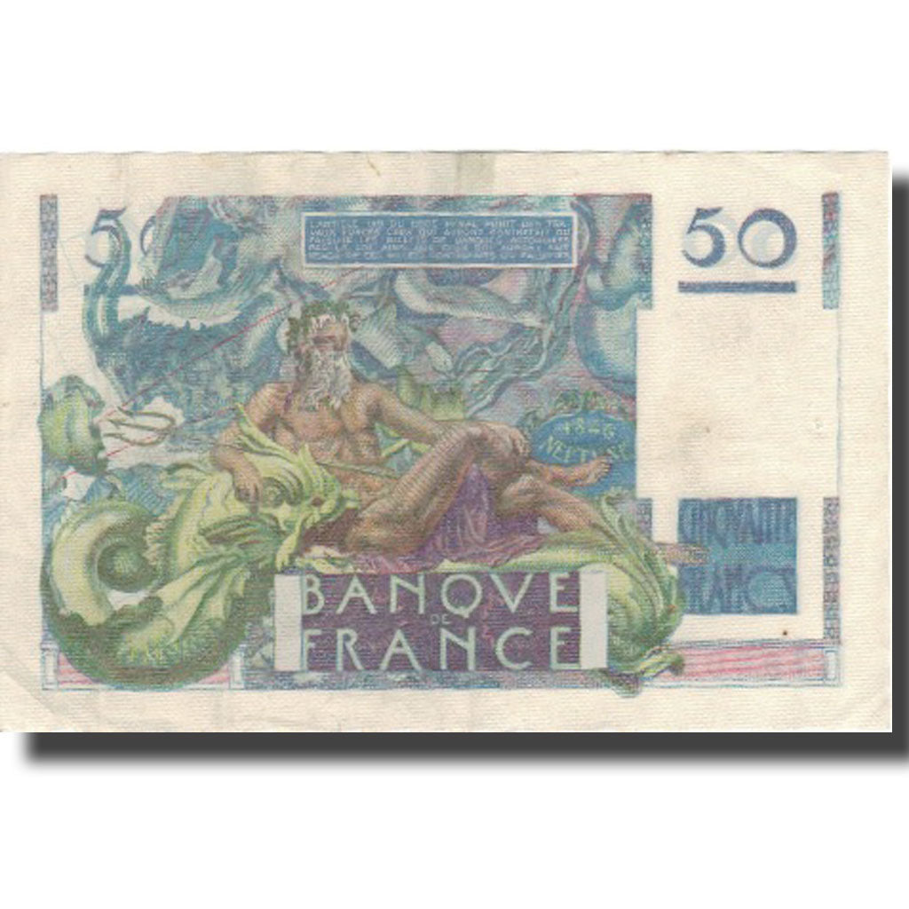 França, 50 Francs, Chateaubriand, 1946, 1946-03-14, EF(40-45), Fayette:20.1