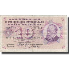 Billet, Suisse, 10 Franken, 1965, 1965-12-23, KM:45k, TB