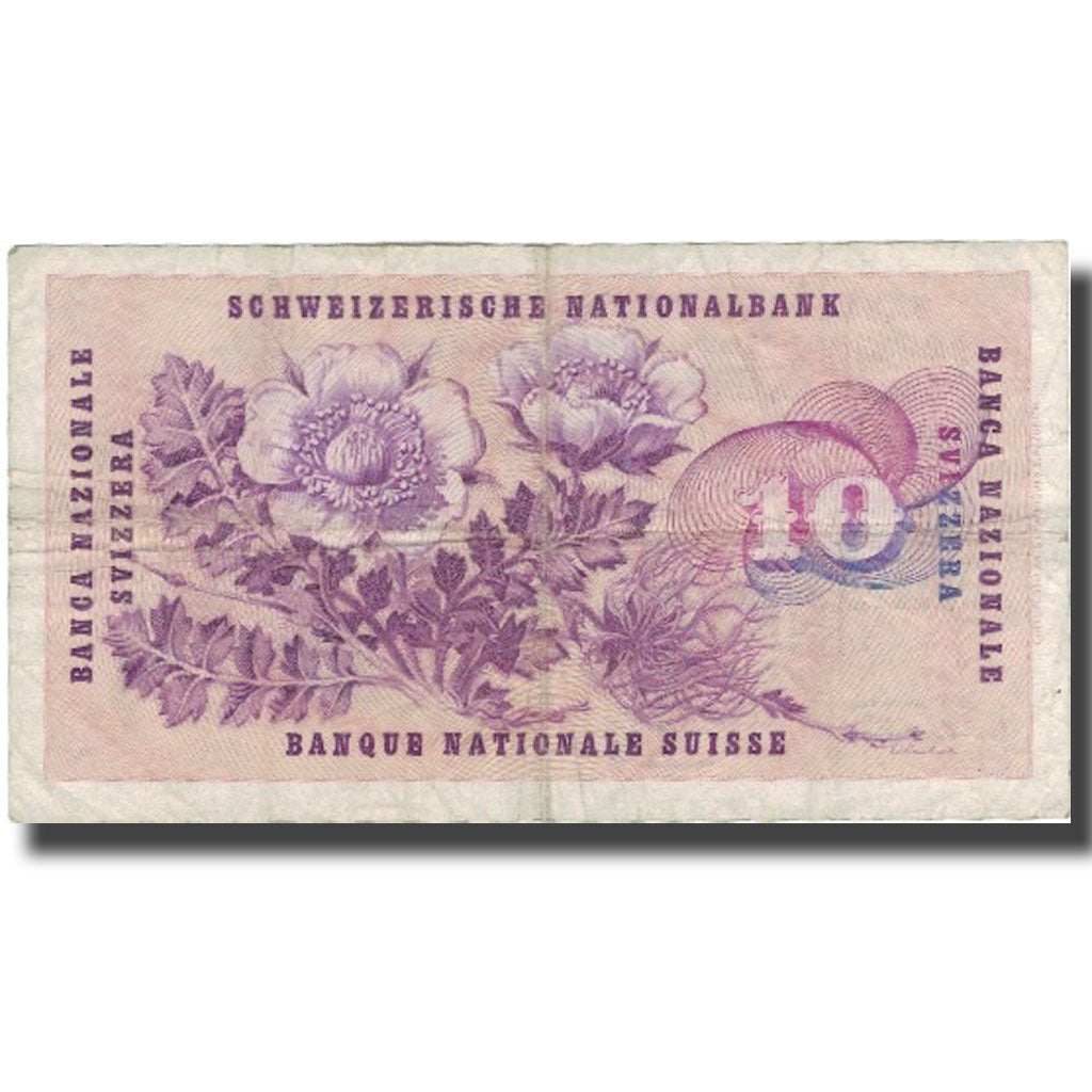 Billet, Suisse, 10 Franken, 1965, 1965-12-23, KM:45k, TB