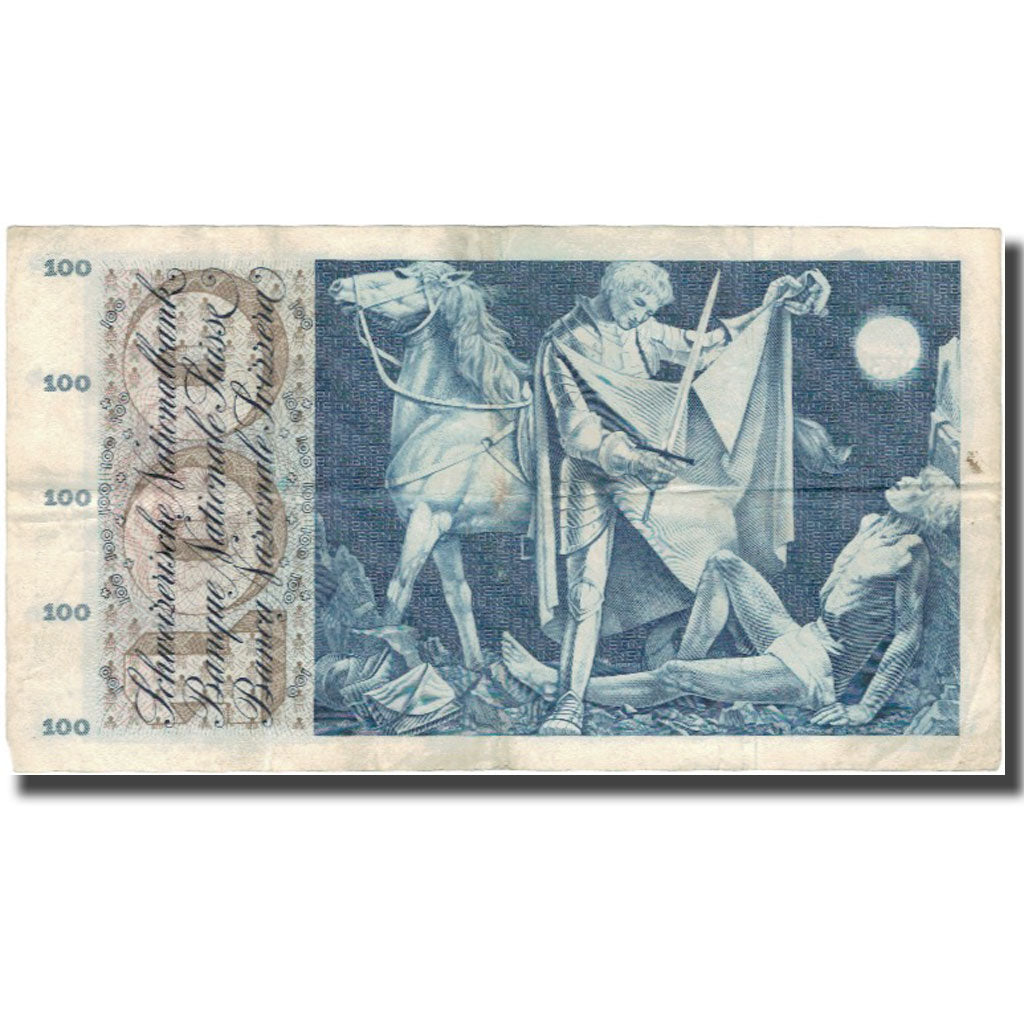 Banknote, Switzerland, 100 Franken, 1965, 1965-01-21, KM:49g, VF(20-25)