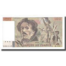 Francia, 100 Francs, Delacroix, 1986, 1986, UNC, Fayette:69.10, KM:154b