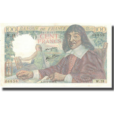 France, 100 Francs, Descartes, 1942, 1942-05-15, TTB+, Fayette:27.1, KM:101a