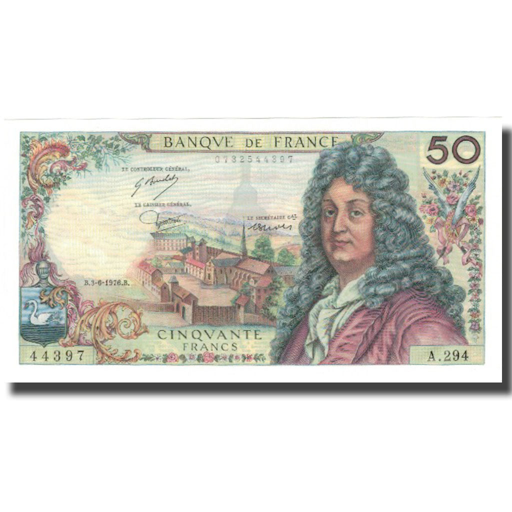 Frankrijk, 50 Francs, Racine, 1976, 1976-06-03, NIEUW, Fayette:64.33, KM:148f