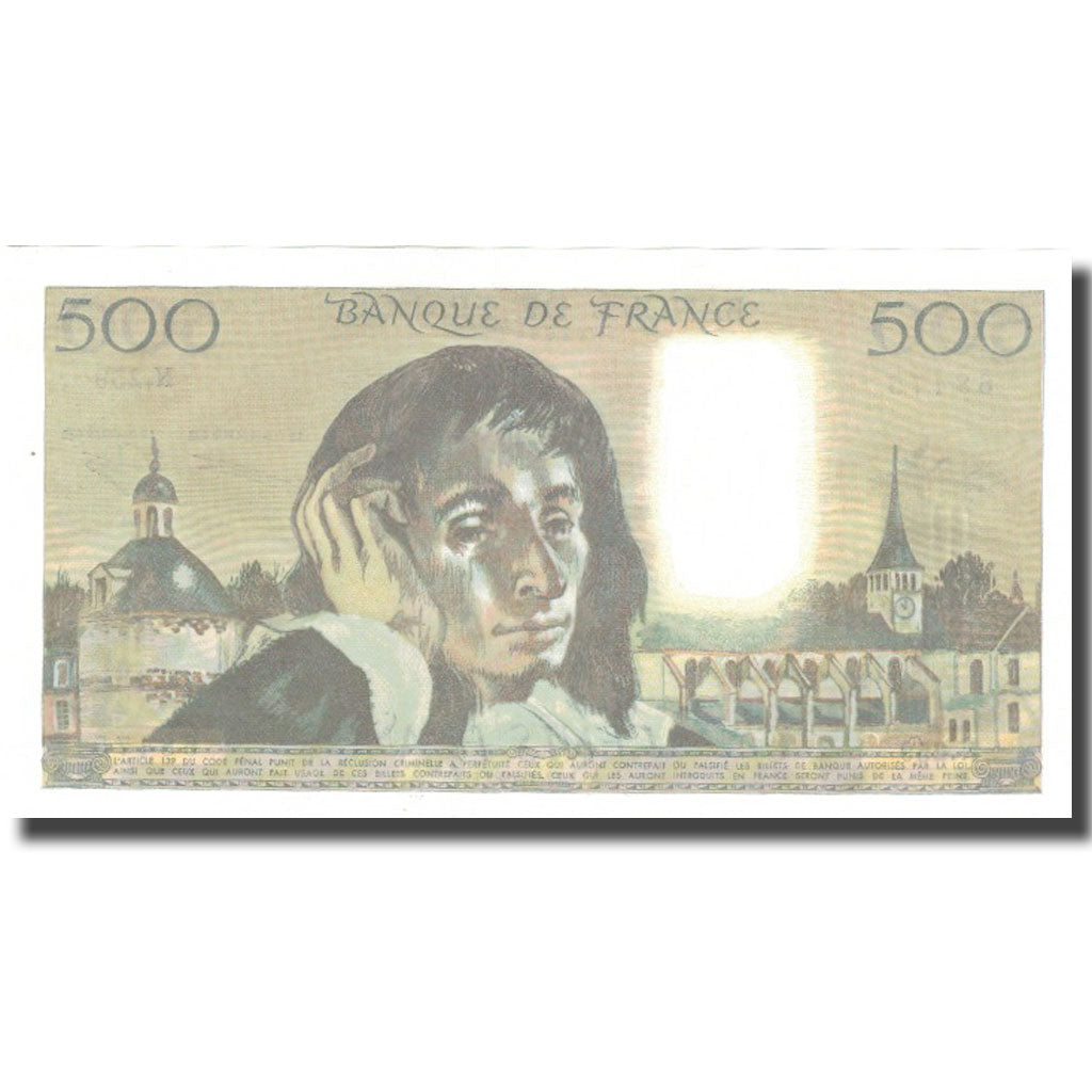 France, 500 Francs, Pascal, 1987, 1987-01-21, UNC(65-70), Fayette:71.36, KM:156f