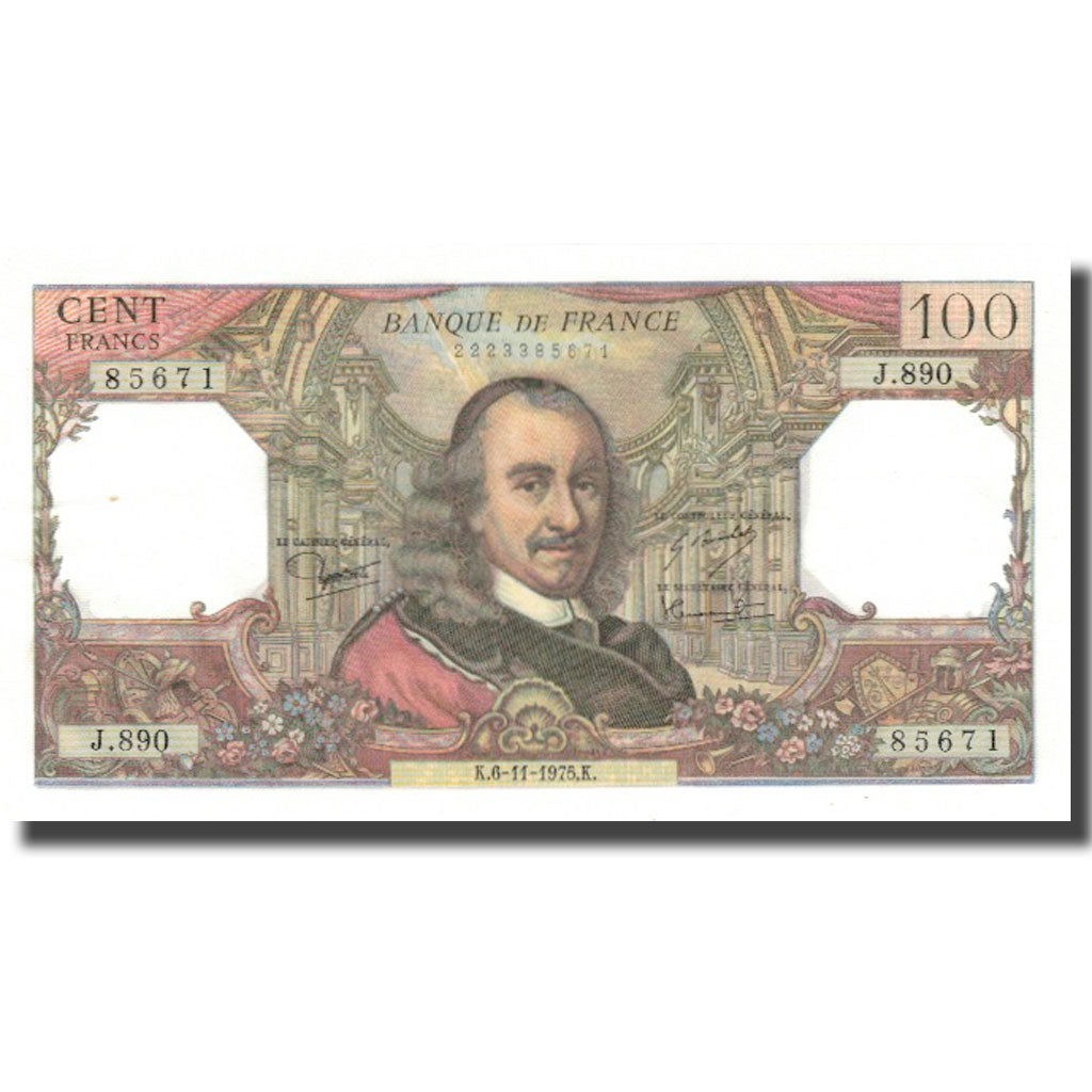 Frankrijk, 100 Francs, Corneille, 1975, 1975-11-06, NIEUW, Fayette:65.50