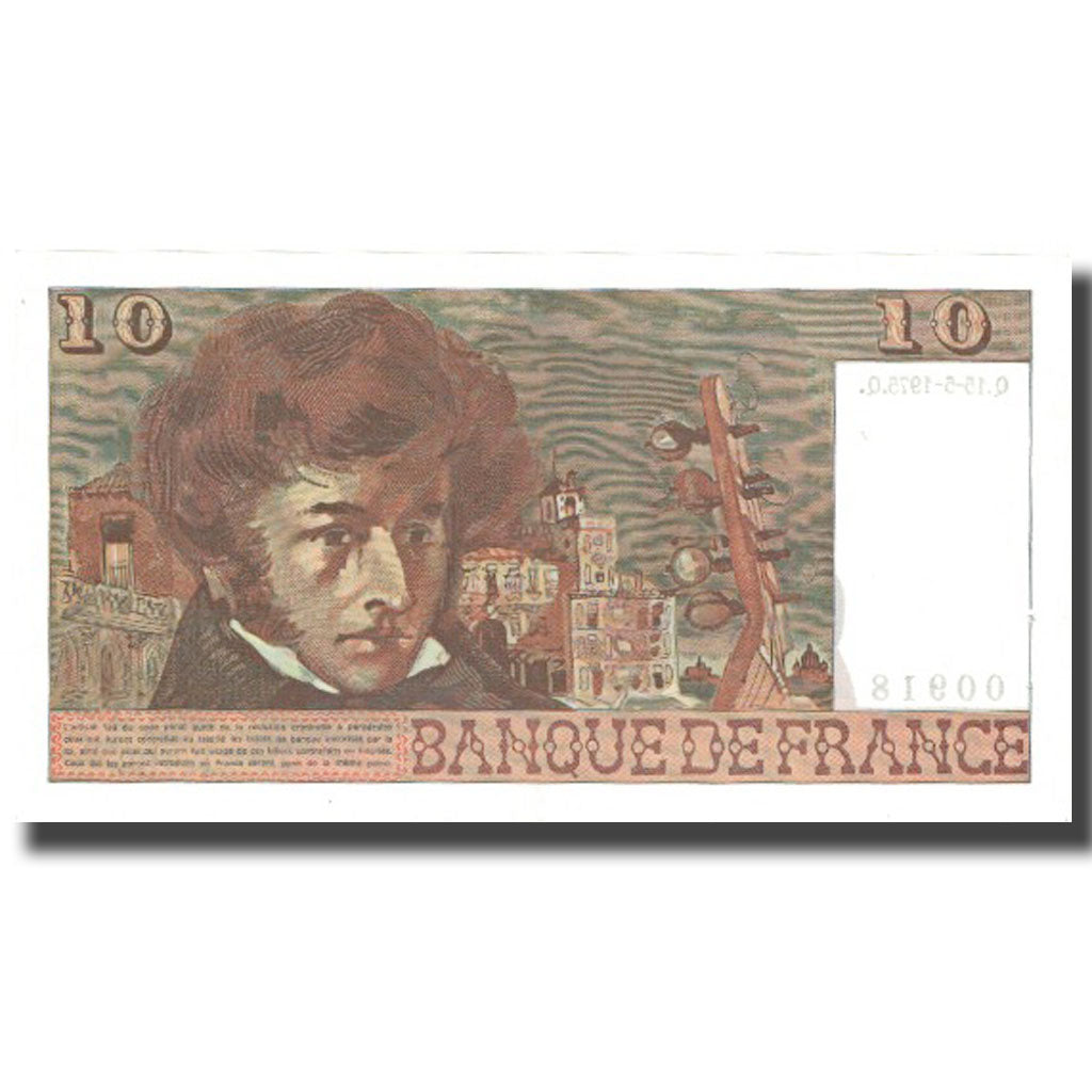 France, 10 Francs, Berlioz, 1975, 1975-05-15, SUP, Fayette:63.10, KM:150b