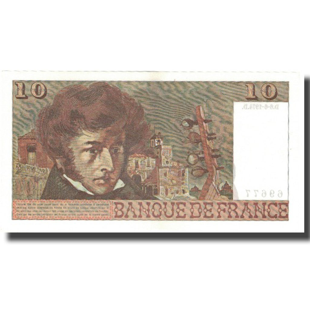 France, 10 Francs, Berlioz, 1974, 1974-06-06, SUP, Fayette:63.5, KM:150a