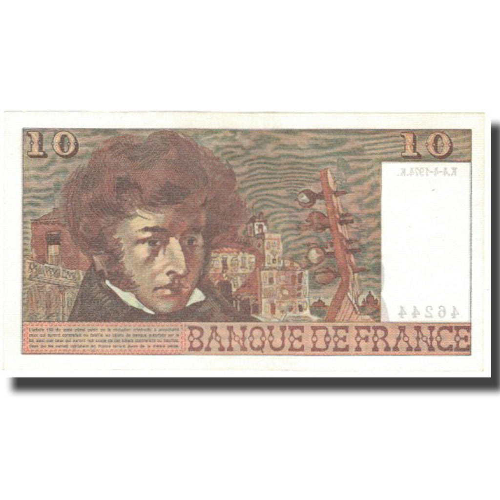 Frankrijk, 10 Francs, Berlioz, 1974, 1974-04-04, SPL, Fayette:63.4, KM:150a