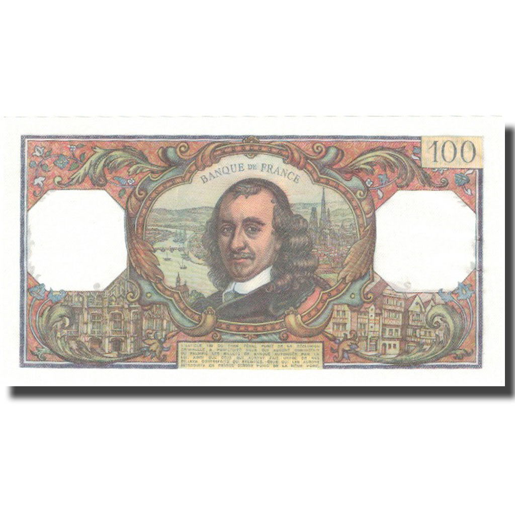 França, 100 Francs, Corneille, 1975, 1975-11-06, UNC(65-70), Fayette:65.50