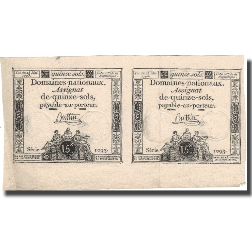 France, 15 Sols, 1793, 1793-05-23, EF(40-45), KM:A69b