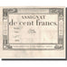 Francia, 100 Francs, Saxy, 18 nivôse de l'an 3 - (7 janvier 1795)., BB, KM:A78