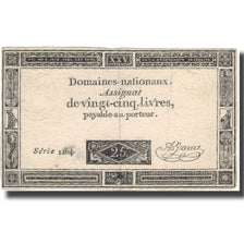 France, 25 Livres, 1793, 1793-06-06, VF(20-25), KM:A71