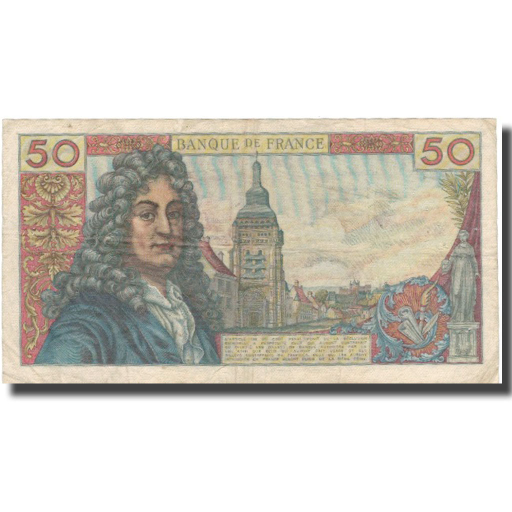 Francja, 50 Francs, Racine, 1962, 1962-11-08, VF(20-25), Fayette:64.2, KM:148a