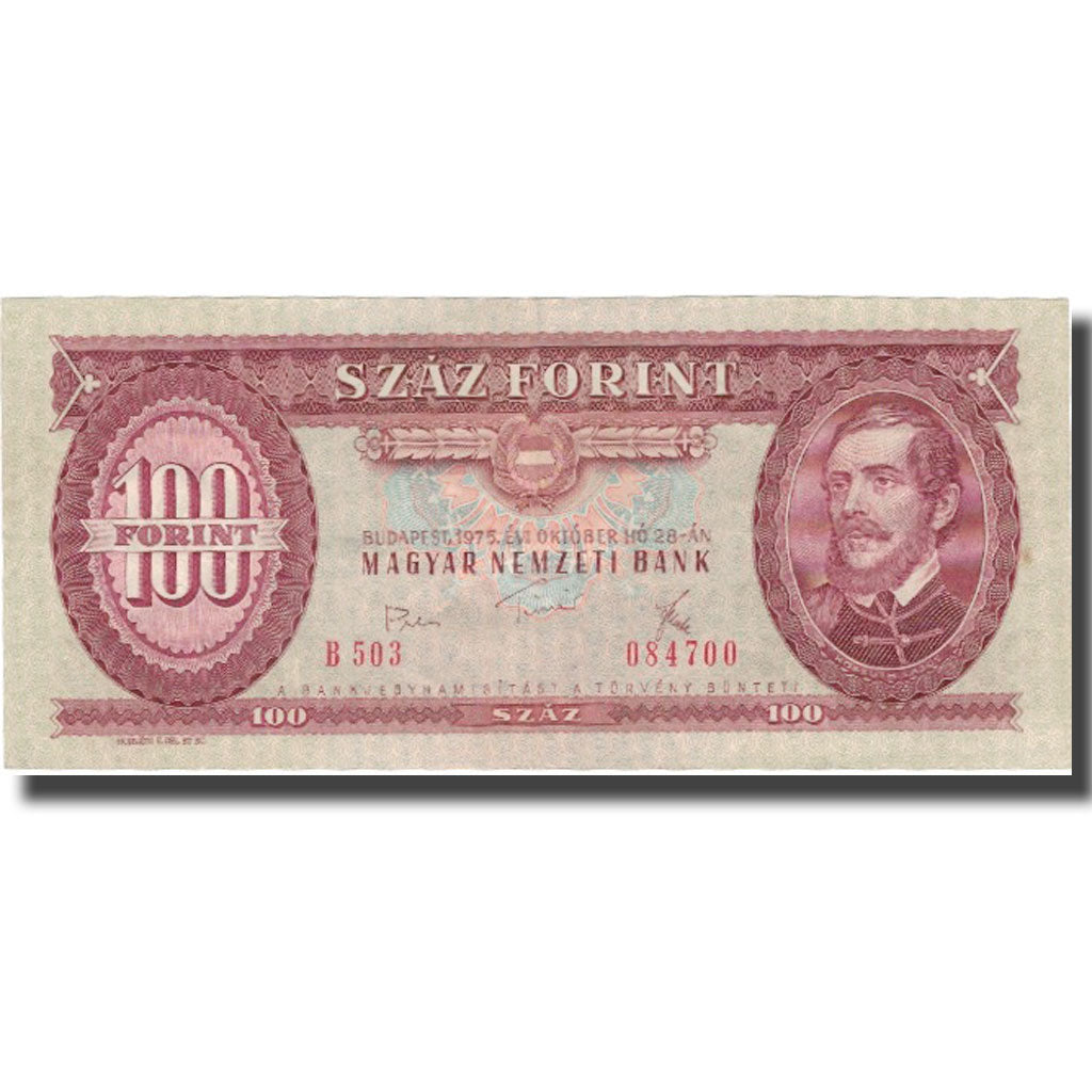 Banknote, Hungary, 100 Forint, 1975-10-28, KM:171e, AU(50-53)