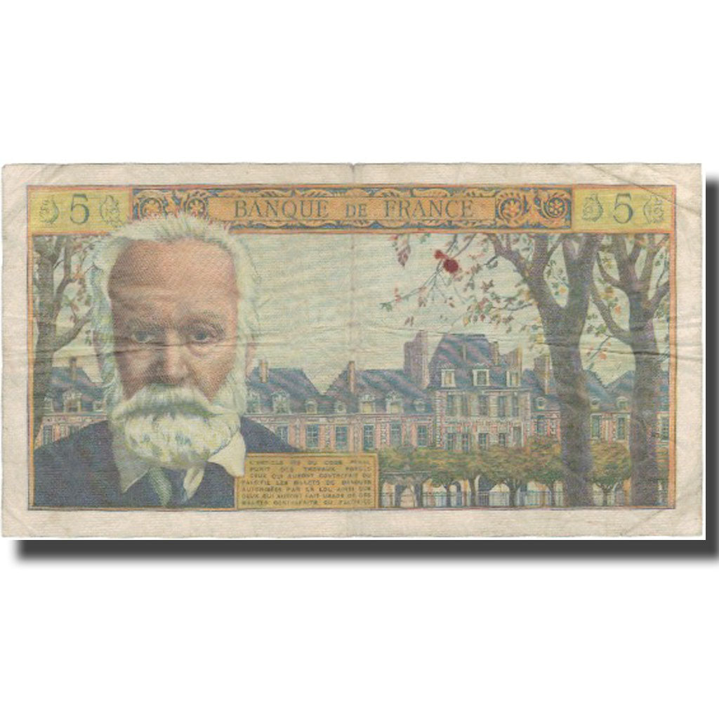 Francja, 5 Nouveaux Francs, Victor Hugo, 1965, 1965-07-01, VF(20-25)