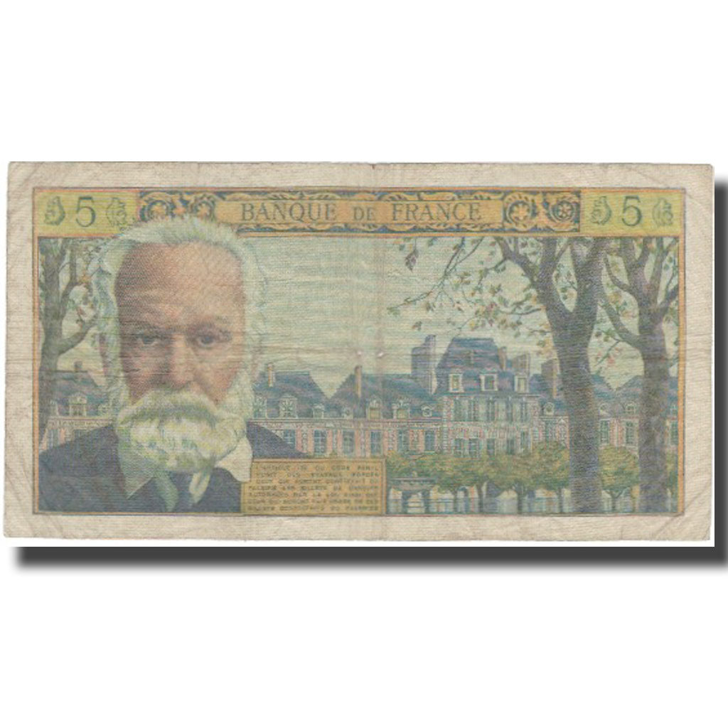 Francja, 5 Nouveaux Francs, Victor Hugo, 1959, 1959-10-15, VF(20-25)