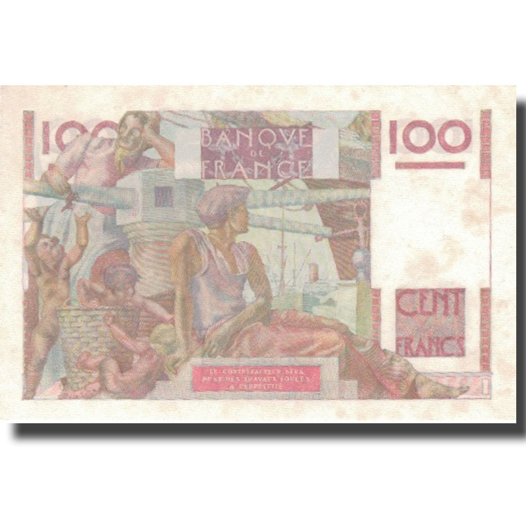 França, 100 Francs, Jeune Paysan, 1946, 1946-11-21, EF(40-45), Fayette:28.11
