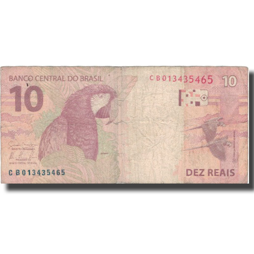 Banknote, Brazil, 10 Reais, 2010, 2010, VF(30-35)