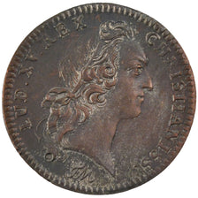 France, Royal, Token, 1745, EF(40-45), Copper, Feuardent #2099, 6.53