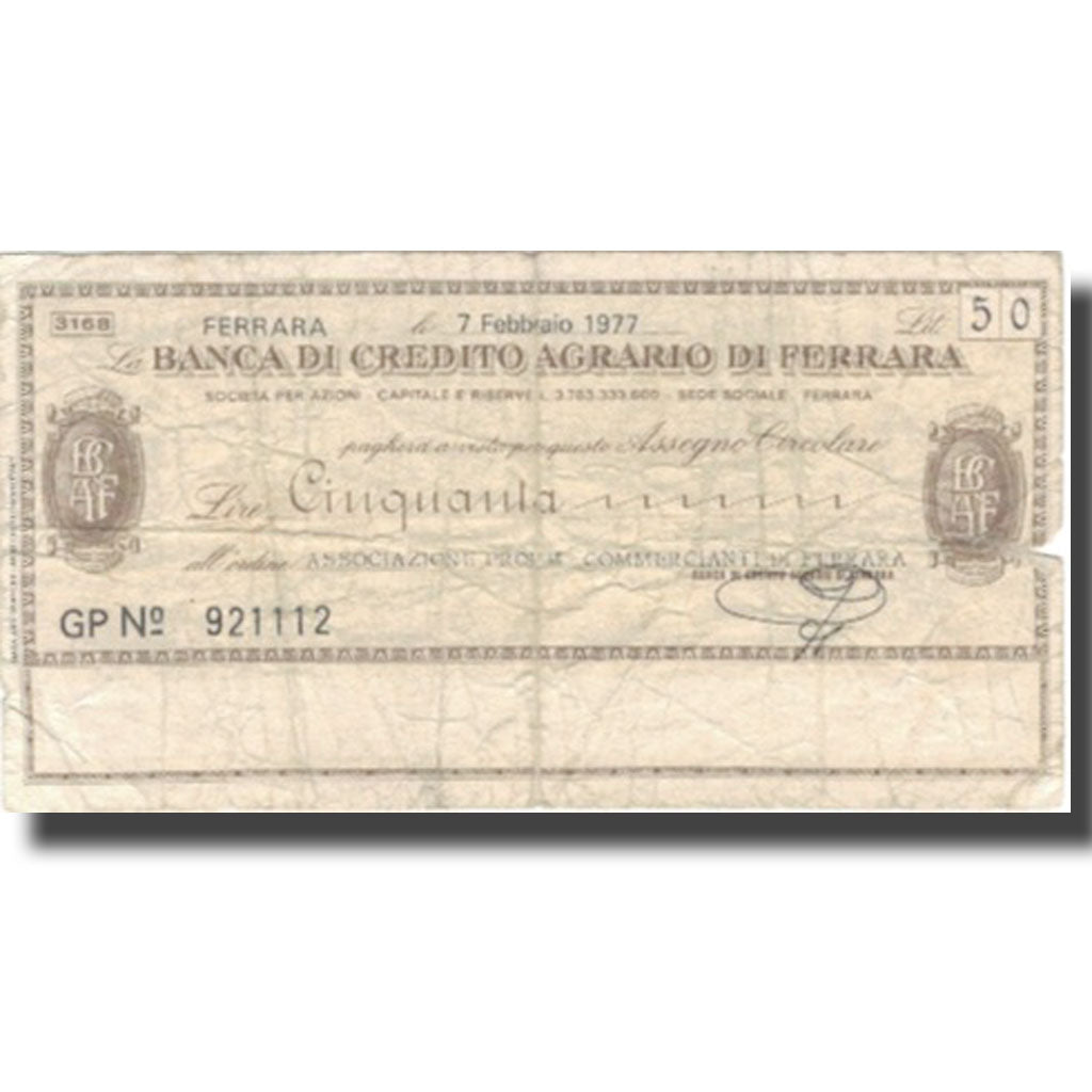 Banknote, Italy, 50 Lire, 1977, 1977-02-07, F(12-15)