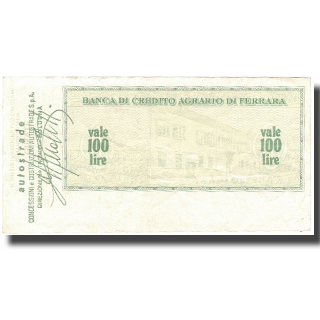 Biljet, Italië, 100 Lire, 1977, 1977-07- 12, TTB