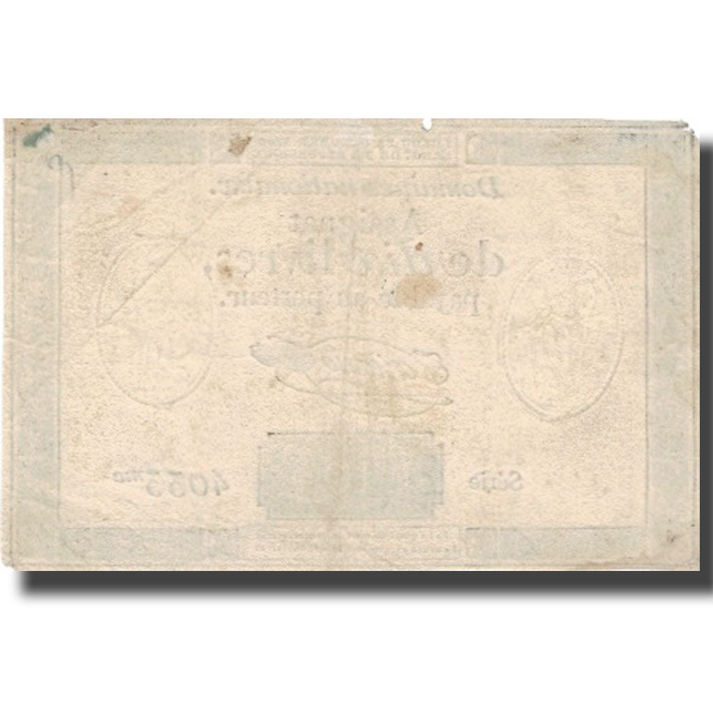 Frankrijk, 10 Livres, 1792, 1792-10-24, TTB+, KM:A66a, Lafaurie:161b