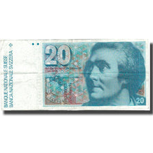Banknote, Switzerland, 20 Franken, KM:55g, EF(40-45)