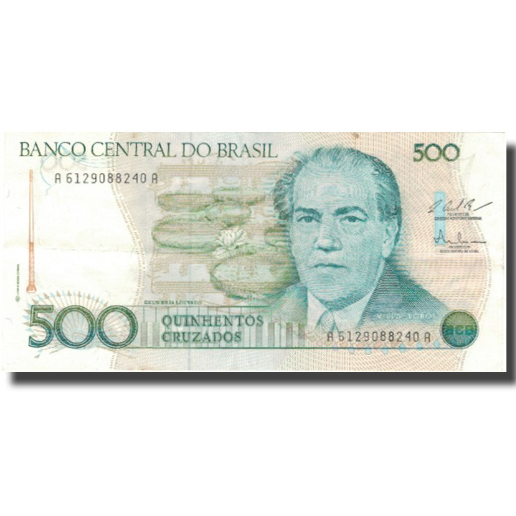 Banconote, Brasile, 500 Cruzados, KM:212c, BB+