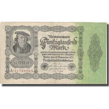 Banknote, Germany, 50,000 Mark, 1922, 1922-11-19, KM:79, AU(50-53)