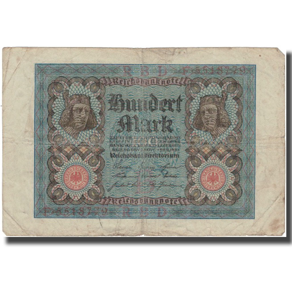 Banknote, Germany, 100 Mark, 1920, 1920-11-01, KM:69a, VF(20-25)