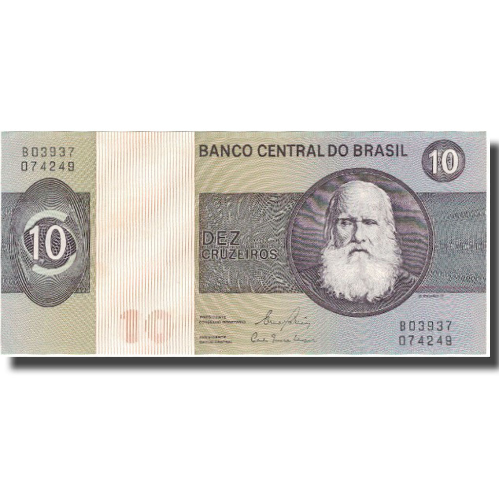 Nota, Brasil, 10 Cruzeiros, UNDATED (1970-80), KM:193e, UNC(65-70)