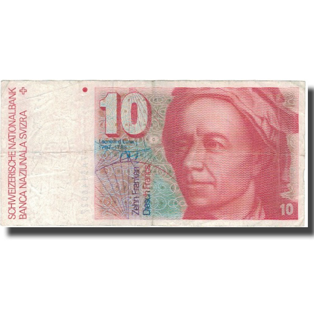 Banknote, Switzerland, 10 Franken, 1983, 1983, KM:53e, VF(20-25)