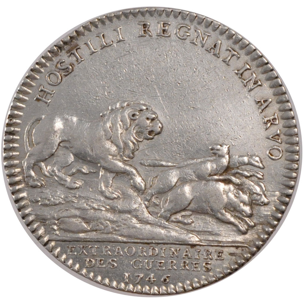 France, Royal, Token, 1746, EF(40-45), Silver, Feuardent #828, 7.22