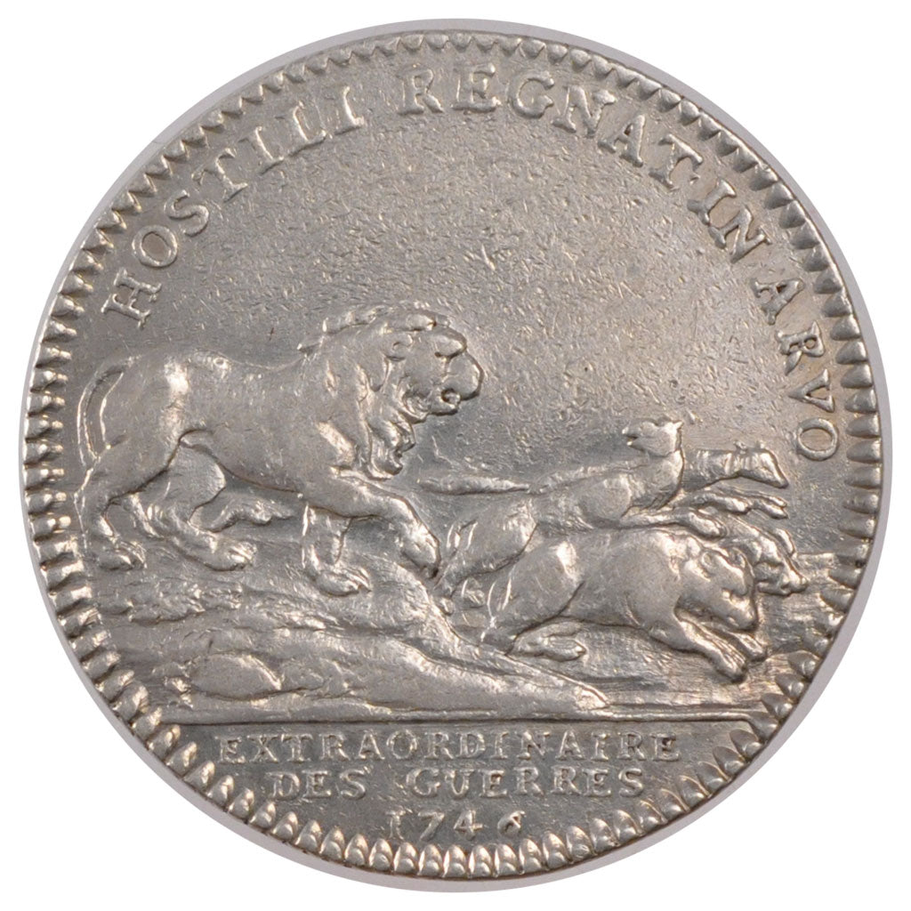 France, Royal, Token, 1746, EF(40-45), Silver, Feuardent #828, 7.48