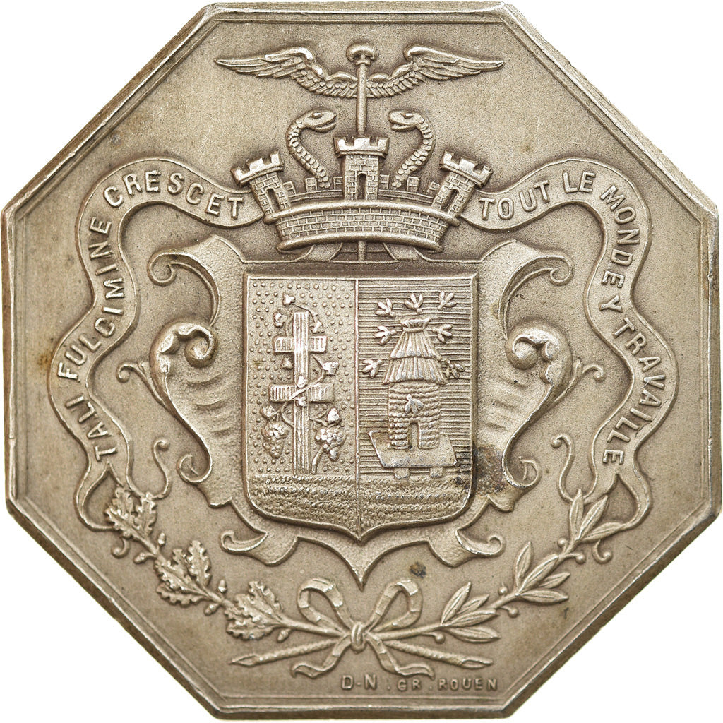 France, Token, Chambre de Commerce d'Elbeuf, Business & industry, 1862