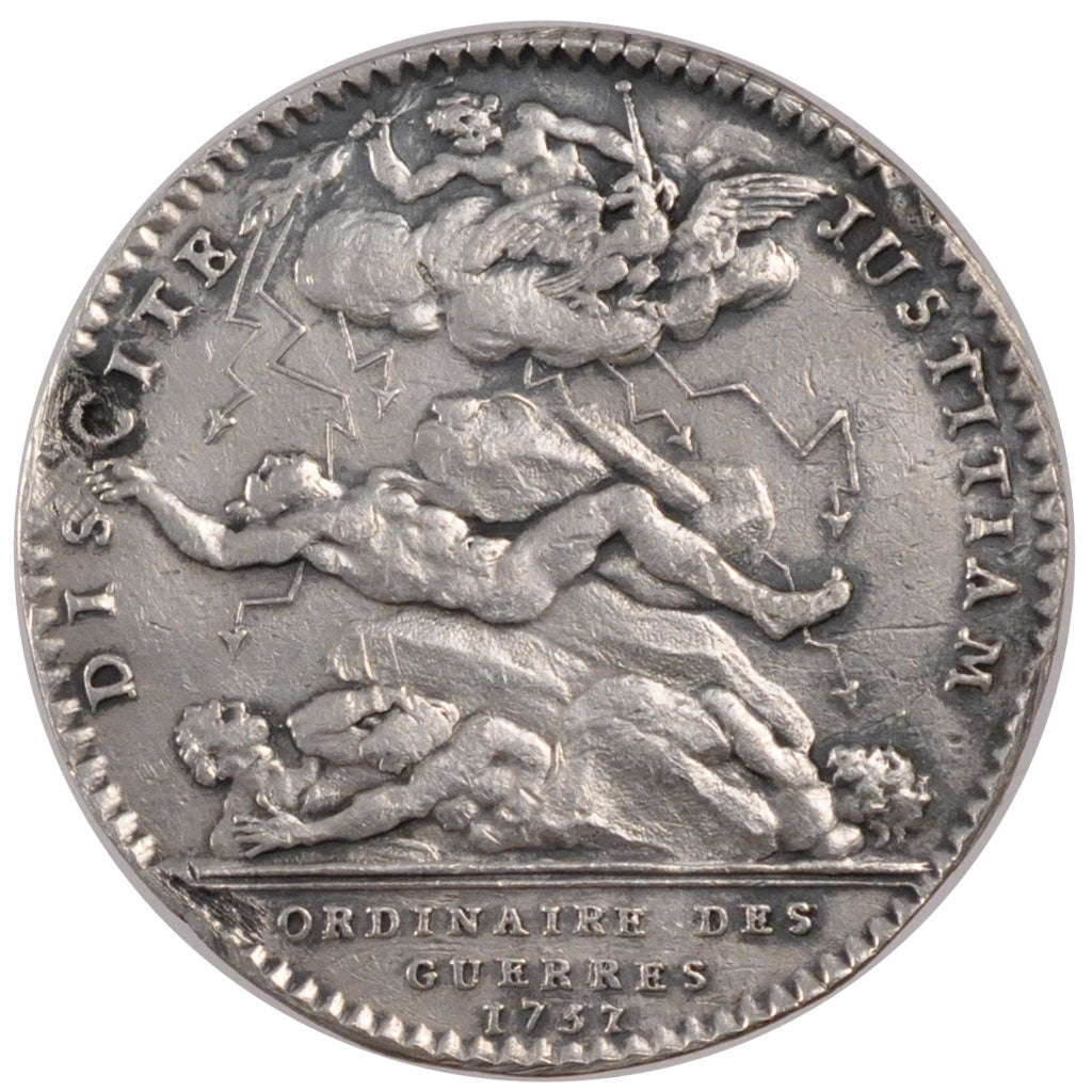France, Royal, Token, 1757, EF(40-45), Silver, Feuardent #608, 5.76