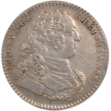 France, Royal, Token, 1757, EF(40-45), Silver, Feuardent #605, 5.55