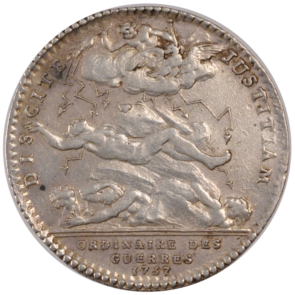 France, Royal, Token, 1757, EF(40-45), Silver, Feuardent #605, 5.55