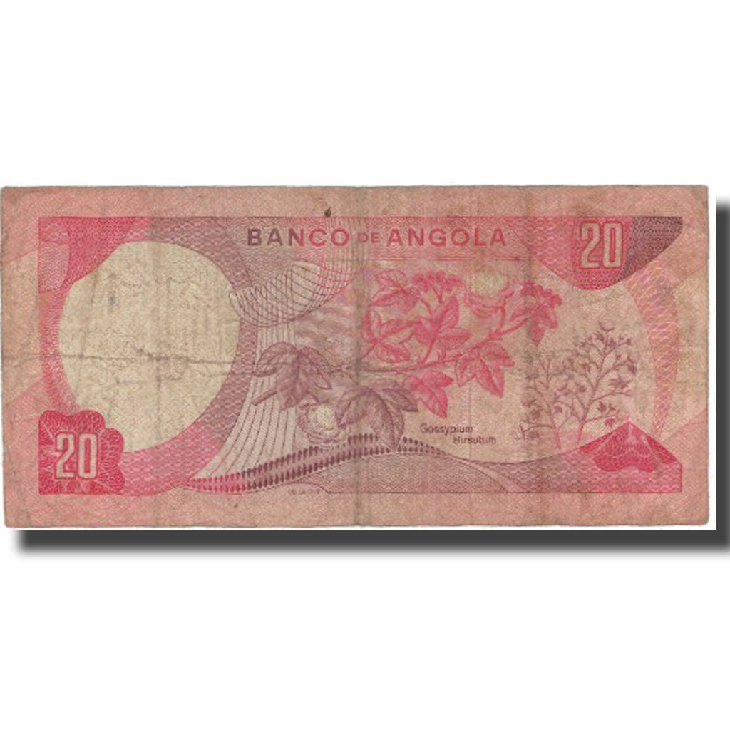 Banknote, Angola, 20 Escudos, 1972, 1972-11-24, KM:99, VG(8-10)