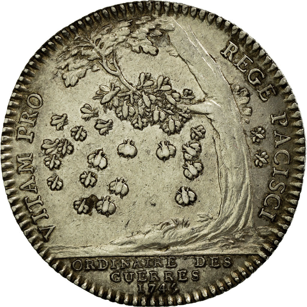 France, Token, Royal, 1745, EF(40-45), Silver, Feuardent:576