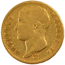 FRANCE, Napoléon I, 20 Francs, 1807, Paris, KM #A687.1, VF(30-35), Gold, Gadoury