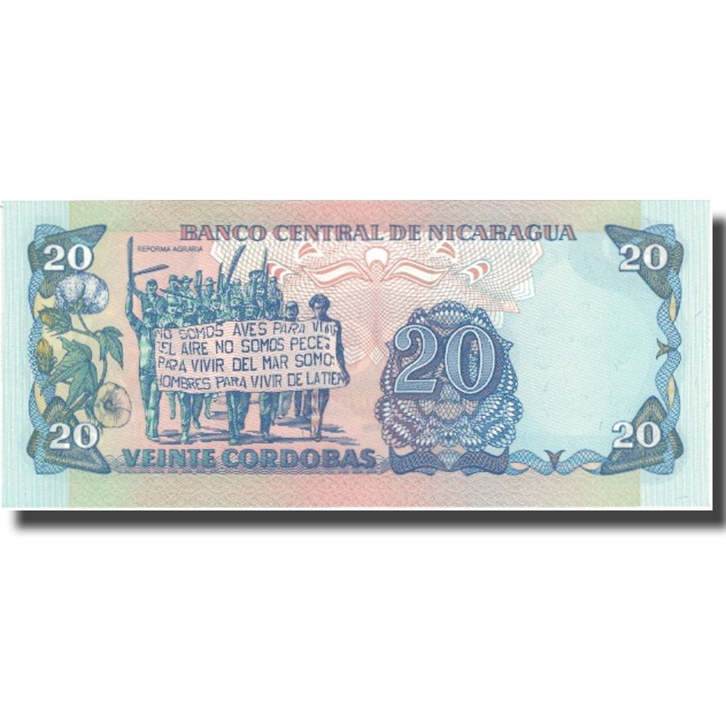 Billet, Nicaragua, 20 Cordobas, 1985-1988, KM:152, NEUF