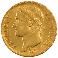 FRANCE, Napoléon I, 20 Francs, 1808, Paris, KM #687.1, AU(55-58), Gold, Gadoury 