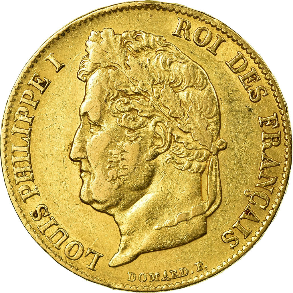 Coin, France, Louis-Philippe, 20 Francs, 1840, Paris, AU(50-53), Gold, KM:750.1