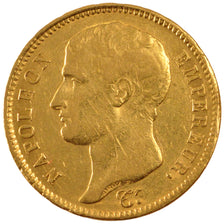 FRANCE, Napoléon I, 40 Francs, 1807, Paris, KM #A688.1, EF(40-45), Gold, Gadoury