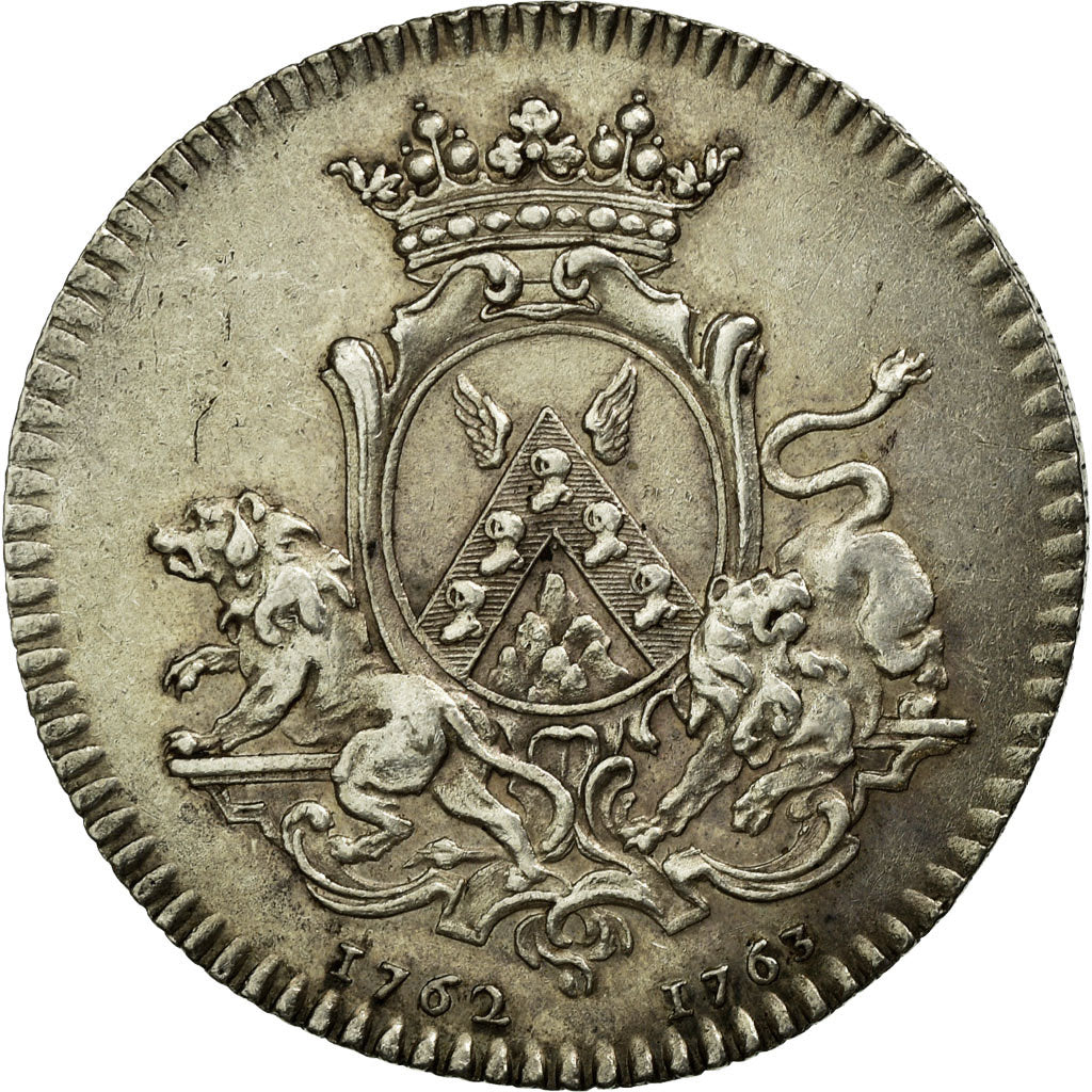 France, Token, Royal, 1762, AU(55-58), Silver, Feuardent:8924
