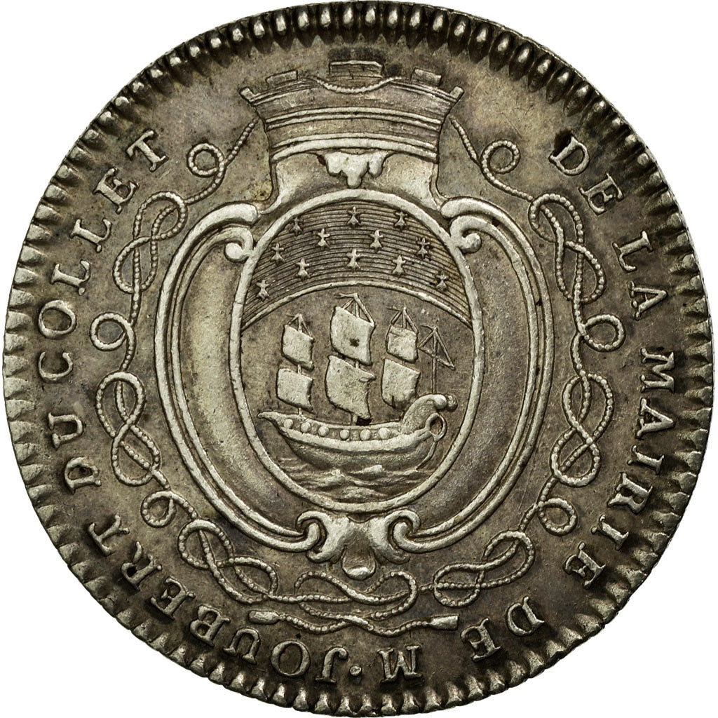 France, Token, Royal, 1762, AU(55-58), Silver, Feuardent:8924